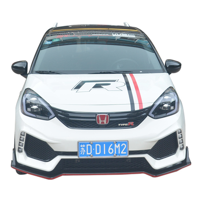 2018-2021 Honda Fit-de Uitrusting 3Pcs van Front Bumper Lips Guard Body van de Koolstofvezel